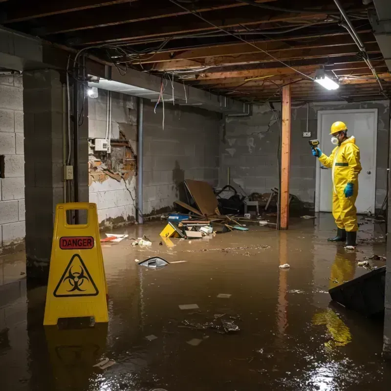 Flooded Basement Electrical Hazard in Elkhorn, NE Property